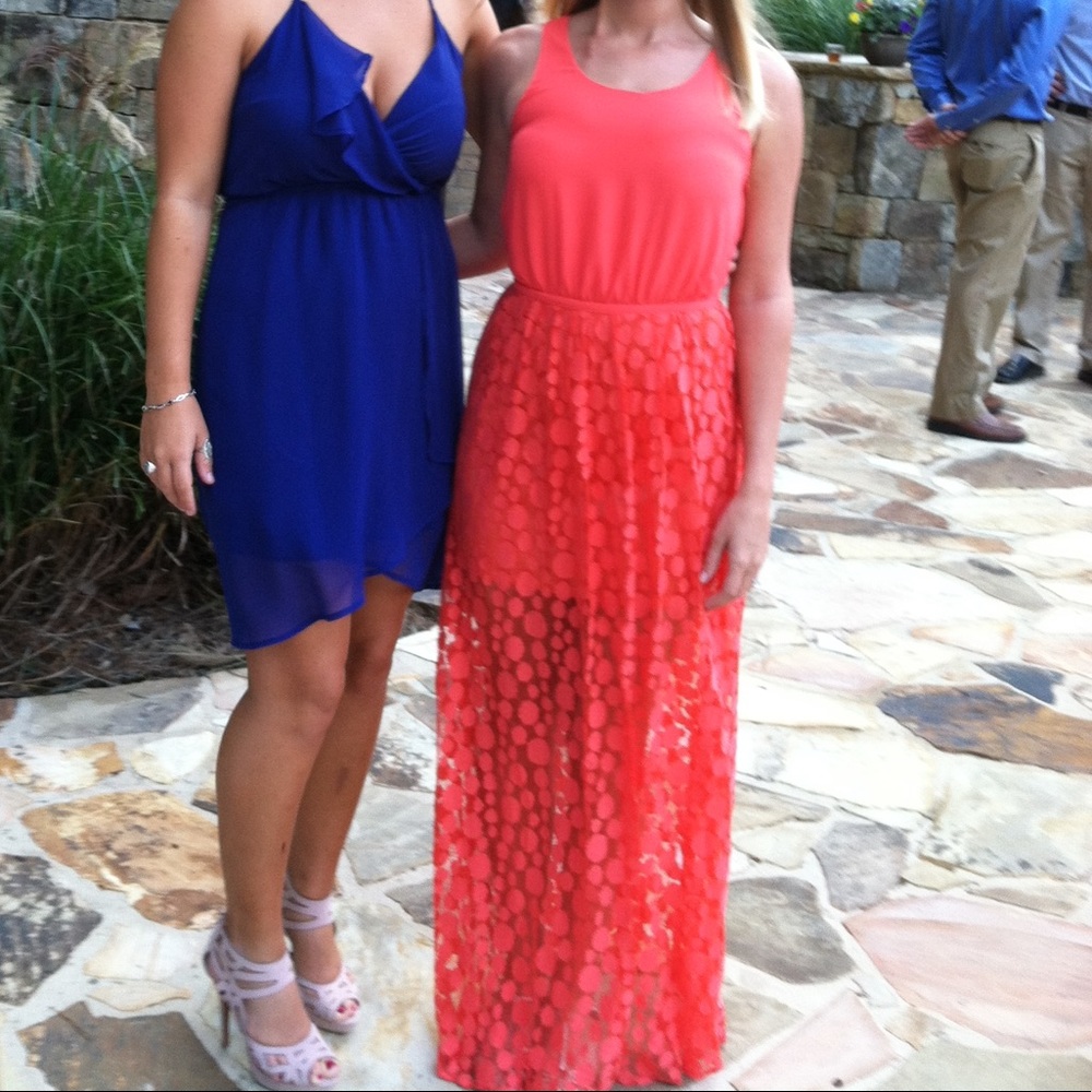 Orange maxi dress